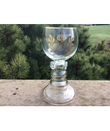 German Handmade Glass Wines Etched in Gold Crown Mono Lettter G Set (8) ... - €101,52 EUR
