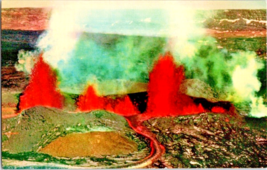 Postcard  Hawaii  Eruption of Mauna Loa Volcano  5.5 x 3.5 inches - £4.69 GBP