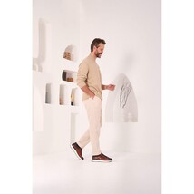The Caesars Navy & Tan Leather Men Sneaker image 14