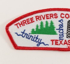 Vintage Three Rivers Council Trinity TX Boy Scouts of America Shoulder CSP Patch - £9.34 GBP