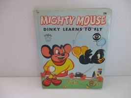 1953 Wonder Book Mighty Mouse Dinky Learns To Fly - $9.99