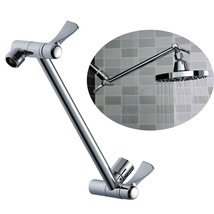 Us 11&quot; Solid Brass Adjustable Shower Head Extension Arm With Lock Joints - £30.32 GBP