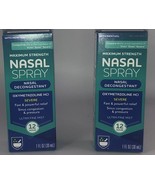 Lot Of 2 Rite Aid Maximum Strength 12 Hour Nasal Decongestant Relief Spr... - $24.63