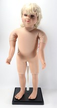 Vintage 2007 MY TWINN 23" Inch Nude Poseable Doll Blonde Hair Blue Eyes - £92.02 GBP