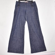 Gap Women&#39;s Front Side Buttons Blue Jeans Size 10 - £23.44 GBP