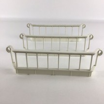 Little Tikes Blue Roof Dollhouse Replacement White Railings 3pc Vintage ... - $20.16