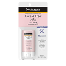 Pure &amp; Free Baby Mineral Sunscreen Stick with Broad Spectrum SPF 50 &amp; Zinc Oxide - £10.12 GBP