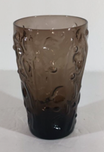 BRYCE GLASS EL RANCHO Brown Dimple Textured 12oz Glass TUMBLER - $134.75 MXN