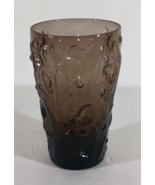 BRYCE GLASS EL RANCHO Brown Dimple Textured 12oz Glass TUMBLER - $132.27 MXN