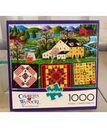 Buffalo Games Charles Wysocki The Quiltmaker Lady 1000 Piece Puzzle - $17.51 CAD