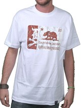 Dissizit! Mens Black or White Cigarette Calitax Stamp California Tax T-Shirt NWT - £28.02 GBP