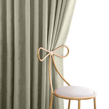 Anyhouz Curtain 200cm Beige Plain Blackout Curtains for Living Room Bedroom Curt - £113.50 GBP