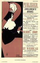 Original 1897 BEARDSLEY Stone Lithograph "Publisher. Children's Books" - $248.81