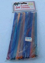 Vintage Plastic Drink Stirrers 24pc Cocktails Barware New Old Stock Mult... - $9.50