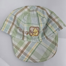 Winnie The Pooh Disney Vintage Y2K Baby Boy Plaid Green Hat 0-3-6-9 m - $12.86
