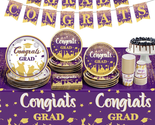 2024 Graduation Party Decorations, Purple Graduation Party Supplies Disp... - £24.88 GBP
