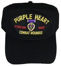 PURPLE HEART COMBAT WOUNDED KOREAN WAR HAT CAP WIA IN ACTION VALOR HONOR - $17.99