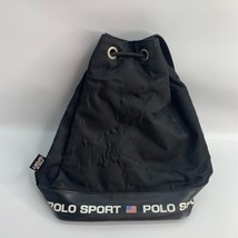 Vintage 90s Polo Sport Ralph Lauren Black Mini Backpack Y2K Bag Sling (R... - $19.79