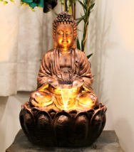 Indoor Buddha Water Fountain – Tabletop Zen Decor for Home &amp; Office 2 ft - $164.30