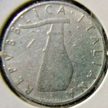 1954 Italy-5 Lire-Very Fine detail - $1.49