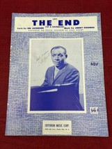 Earl Grant Autographed The End of a Rainbow Sheet Music Jacobson Krondes VTG - £23.70 GBP
