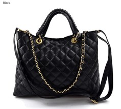 Leather women purse black leather handbag leather shoulder bag crossbody... - $190.00