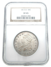 1817/3 50C Capped Bust Half Dollar Graded by NGC as XF45 Extra Fine - $2,450.25