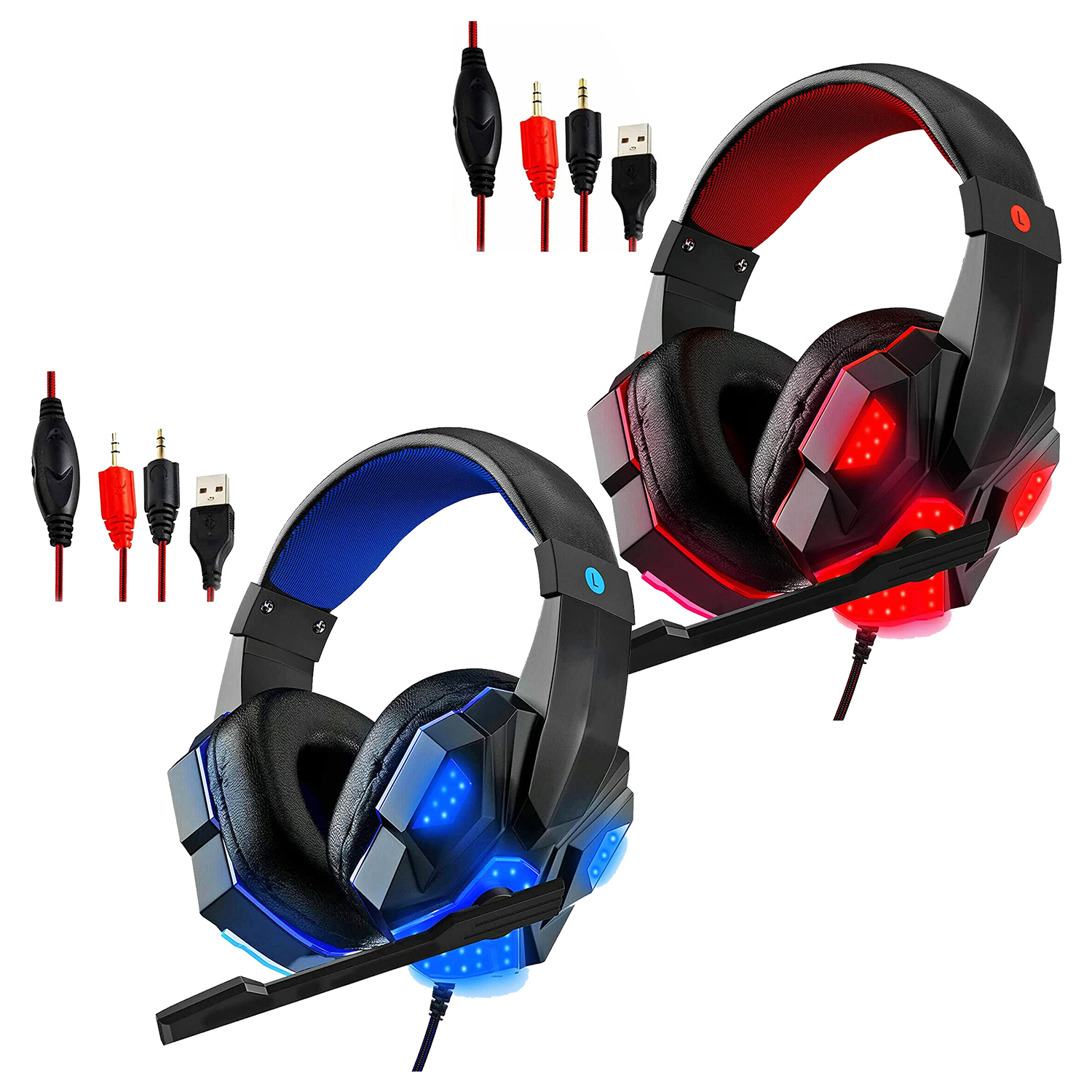 Primary image for 5CORE 2Pcs Gaming Headset for PS4 PC One PS5 Console Controller Noise Cancelling
