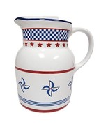 Princess House Ceramic Pitcher 64oz Exclusive #6450 Collectible American... - £36.04 GBP