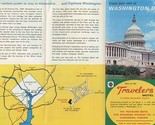 Travelers Motel Brochure Receipt &amp; Postcard Alexandria Virginia 1968 - £21.80 GBP