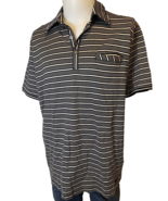 Matinique Black and White Striped Short Sleeve Polo Shirt, Men&#39;s Size XXL - $19.43 CAD