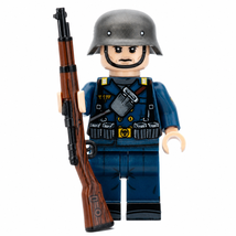 WWII German Navy Artillery Sailor Custom 1pc Minifigure - $3.99