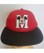 Vintage Walt Disney Mickey Mouse M Goofys Hat Co Snapback YOUTH Cap Red ... - $18.11 CAD