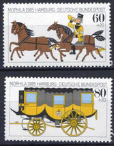 Zayix Germany B634-B635 Mnh Coachman Horses Stagecoach Mophila 031023SM104M - £3.19 GBP