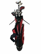 Tiger Shark Bag w/ Vortex #1-3-4/5 Driver 6-7-9-W Irons 37.5” RH Golf Set - £47.17 GBP