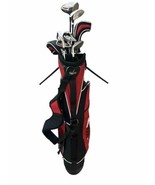 Tiger Shark Bag w/ Vortex #1-3-4/5 Driver 6-7-9-W Irons 37.5” RH Golf Set - £47.17 GBP