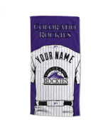 Colorado Rockies OFFICIAL MLB Jersey Personalized Beach Towel  - €42,92 EUR