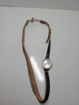 Etc! Women&#39;s Analog Wrist Watch Ornate with Brown Leather Band - $6.90