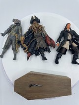 Pirates of the Caribbean Maccus Davy Jones Will Turner 3.75 Action Figure Lot - $24.69