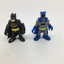 2 Imaginext DC Batman Blue / Gray &amp; Black /Yellow Suits 3” Fisher Price Figures - £7.79 GBP