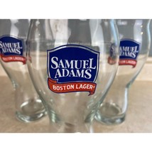Samuel Adams Boston Jim Koch 18 Fluid Ounce Beer Glass 7.25" Tall Lot Of 3 - £11.89 GBP