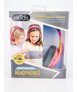eKids Parental Volume Control Kids Headphones Corded Built For Kids Pink... - $16.40