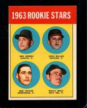 1963 TOPPS #208 ROOKIE STARS HERBEL/MILLER/TAYLOR/WOLF EX (RC) *X103047 - $18.87