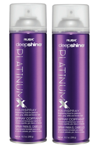 (2 pack) Rusk Deepshine PlatinumX Hairspray, 10 Oz - £17.53 GBP