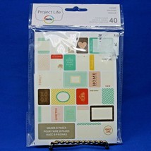 Project Life HOME Themed Cards 40 Pc. Pocket Page Cards Scrapbooking   - $7.66