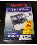Verbatim TR-1 Extra Travan 500MB Uncompressed/ 1GB Compressed Mini Cartr... - $2.97