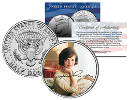 Jacqueline Kennedy Onassis JFK Kennedy Half Dollar Coin - Color Signatur... - $8.56