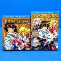 The Legend of the Legendary Heroes Part 1 &amp; 2 Limited Edition Blu-ray DVD Anime - £79.92 GBP