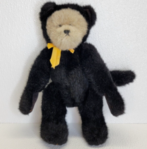 Boyds Bears Collection Puck Bear Black Cat Halloween Costume Retired Ora... - $10.93