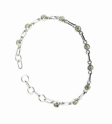 Peridot 925 Solid Sterling Silver Green Bracelet genuine india SBRAPER-5... - $27.71